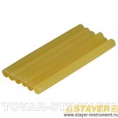 Стержни STAYER 2-06821-Y-S40 для клеевого пистолета, цвет желтый по бумаге и дереву, 11х200 мм, 40 шт