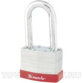 Замок навесной, 65 мм, удлиненная дужка MATRIX