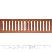 Решетка водоприемная Basic РВ-10.14.100-К- штампованная медная 1000х136х3 (20601) с отверствием под крепеж