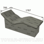 Лежак "Corpo", вес = 43 кг цена в чистом полистироле