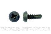 Саморезы метал-метал (клопы) со сверлом черные 3,8х11