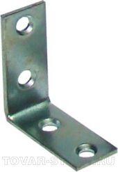 Крепежный уголок равносторонний KURu узкий 40х40х17х1,5