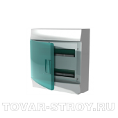 Бокс настенный ABB Mistral41 24М зеленая дверь без клеммного блока