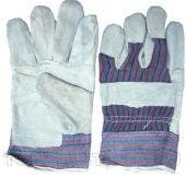 Перчатки рабочие, замшевые серые