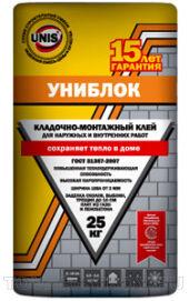 Юнис Униблок - кладочно-монтажный клей (25кг)