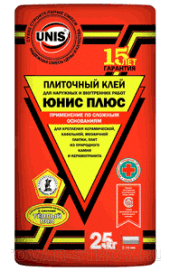 Юнис Плюс - клей плиточный (25кг)