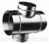 Крестовина вентиляционная с врезками 100х100/100х100