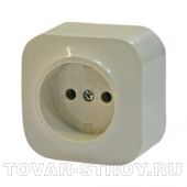 Розетка Legrand Quteo без заземления, слоновая кость.