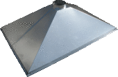 Вытяжной зонт из оцинкованной стали 2000 х 2000 мм