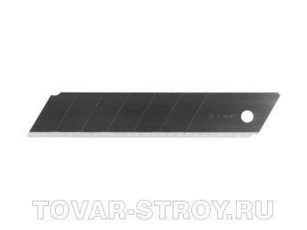 Лезвие вороненое сегментированное (09715-25-5) ЗУБР 25 мм, в боксе 5 шт